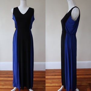 KOH KOH Color Block Maxi Dress (S)